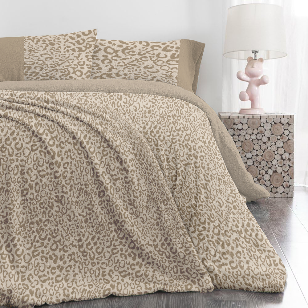 Coral Fleece Printed Bedset